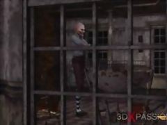 Joker fucks hard a sexy clown lady in an abandoned boy scout camp