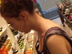 Downblouse with Puffy Nipple (Oversized Calvin Klein Bra)