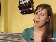 Amateur Beauty with Piercing Eyes Masturbates for You