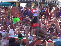 Naked Fantasy Fest Pool Party Pussy Flashing Sluts