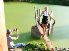 European babe creamed